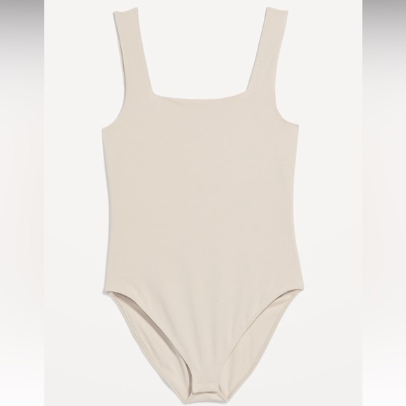 NWT! Wishbone Fitted Sleeveless Square-Neck Bodysuit - Size Large 🤎 - Picture 1 of 10